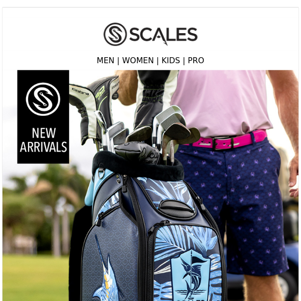 Whether birdies or bogeys, SCALES Golf Bags make them look good