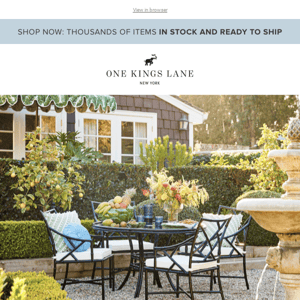 Back by popular demand: Celerie Kemble outdoor exclusives