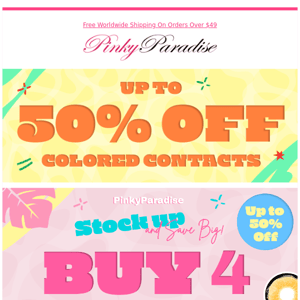 🚨Up to 50% Off colored contacts is waiting.. 🚨