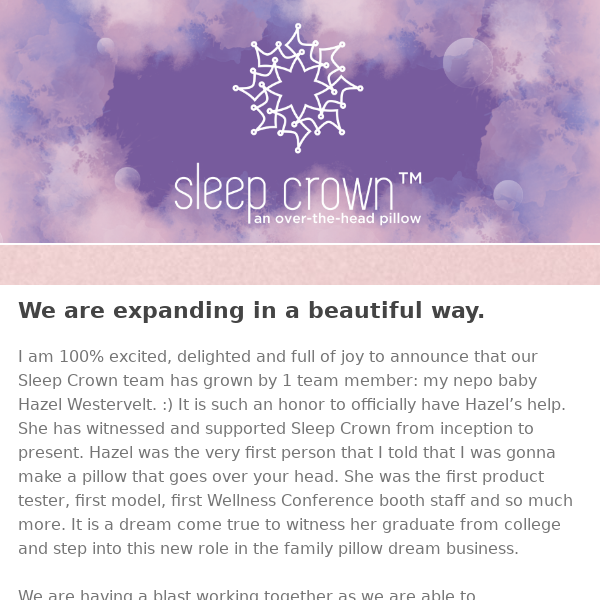 The Sleep Crown + Over-The-Head Pillow