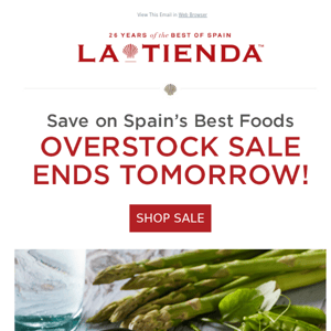 Overstock Sale Ends Soon! Save on Over 100 Gourmet Foods from Spain