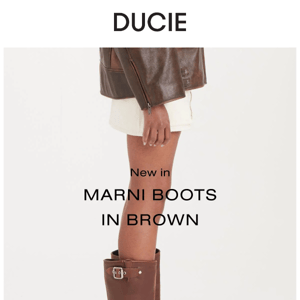 New In | Marni Boots In Brown