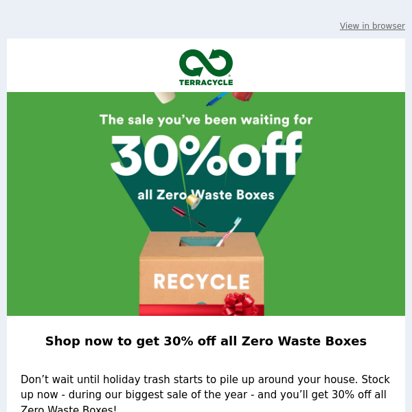 Our biggest Zero Waste Box Sale is ON!