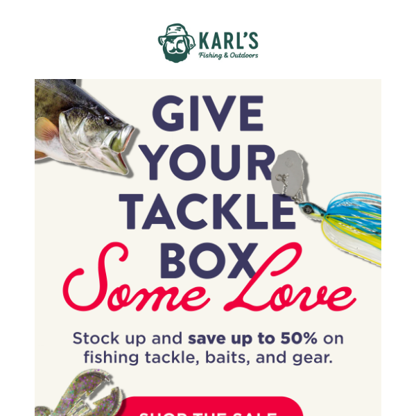 Treat Yourself to up to 50% OFF 💘 - Karls Bait & Tackle