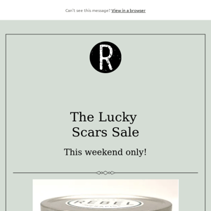 Lucky Scars Sale! 🍀