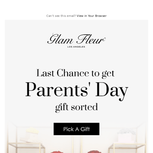 😲 Last chance for Parents' Day