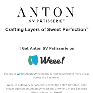 Get Anton SV Patisserie Delivered through Weee!