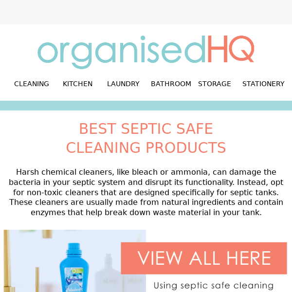 Best septic safe cleaning products