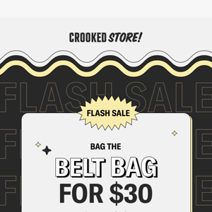 🚨 FLASH SALE DEAL EXTENDED 🚨 - get the Belt Bag for $30