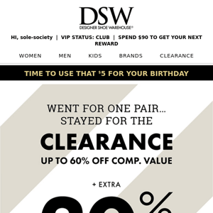 Have you shopped clearance yet?