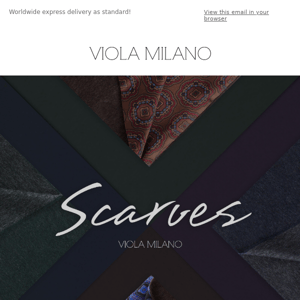 Viola Milano NEW Scarfs For AW22