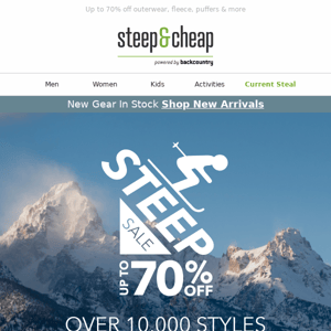 STEEP Sale starts now!