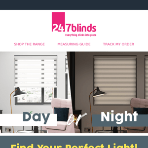 ☀️ Your Space, Your Time: Enjoy 10% Off Day and Night Blinds 🌙