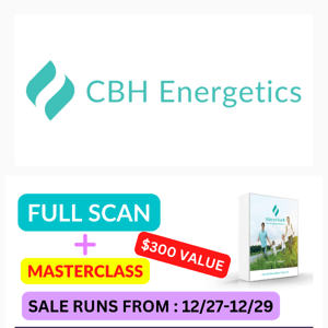 📣 MASTERCLASS - Full Scan COMBO DEAL ENDS ON 12/29!