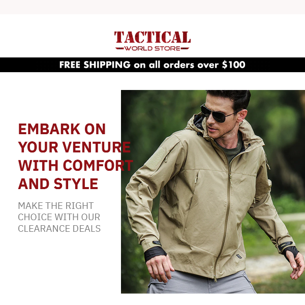 How about some savings, Tactical World Store?