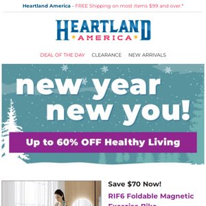 New Year, New You✨ Up to 60% OFF Healthy Living Now