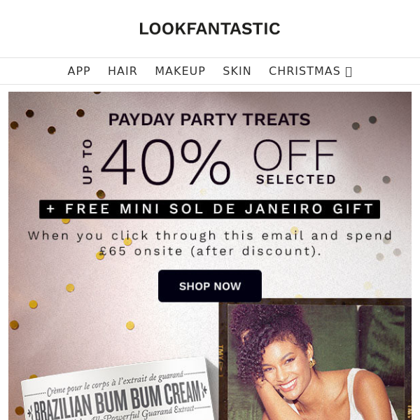 TODAY: Up To 40% Off + FREE Sol de Janeiro Gift...