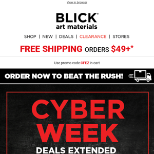 Time’s running out on CYBER DEALS!