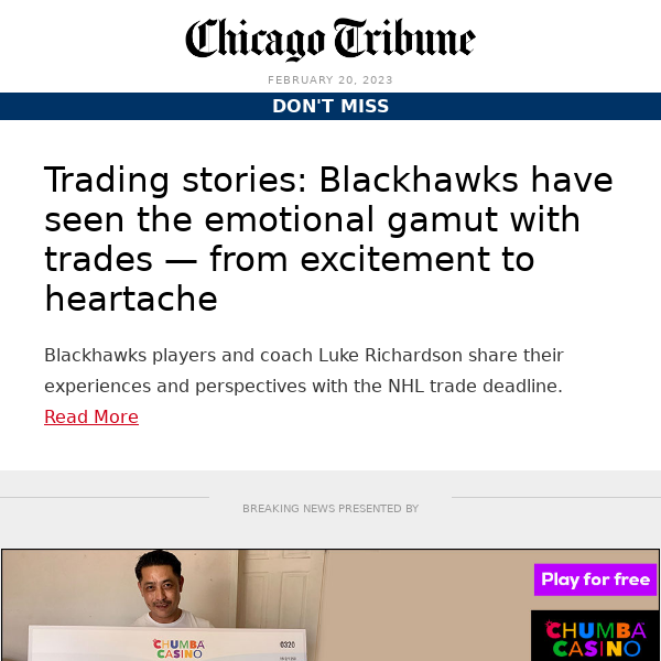 Blackhawks recall past trade deadlines