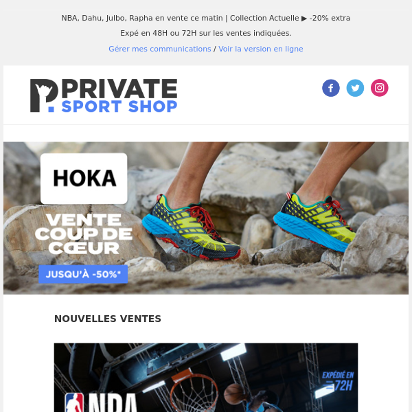 Deal du jour : Hoka, nouveau stock disponible !