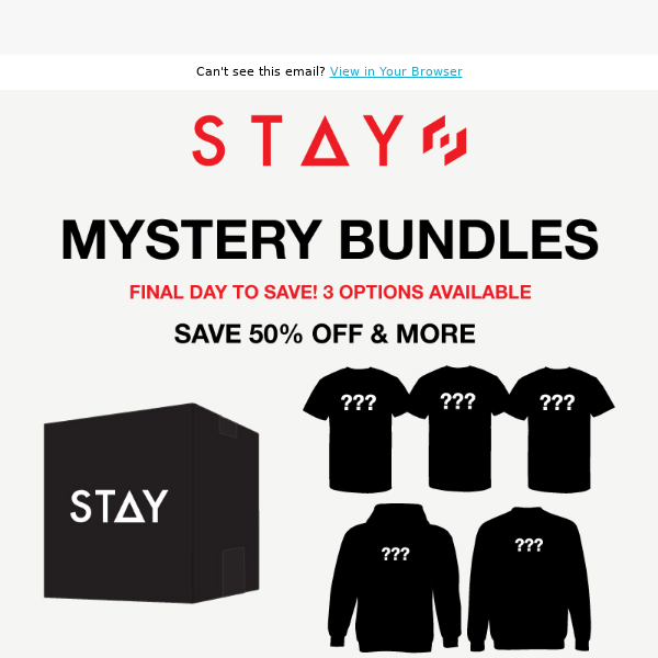 Last Chance For Mystery Bundles!