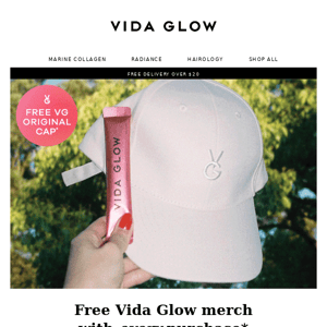 Your free Vida Glow merch