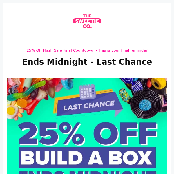 Only 5 Hours Left for 25% Off Build a Box
