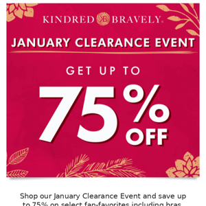 Our January Clearance Event Is Here!