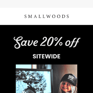 ❄️It's on: Save an extra 20% sitewide❄️