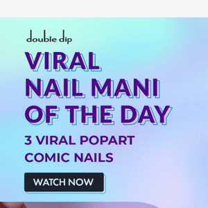 Beginner Friendly! VIRAL nail design alert! Check it out! 🖤💜🤍