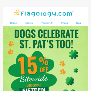 Celebrate Doggie Kisses and 4-Leaf Clover Wishes this St. Patrick's Day