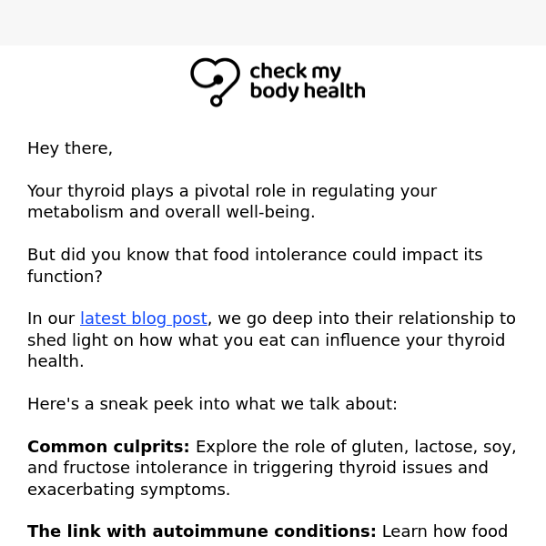 How intolerances can impact your thyroid