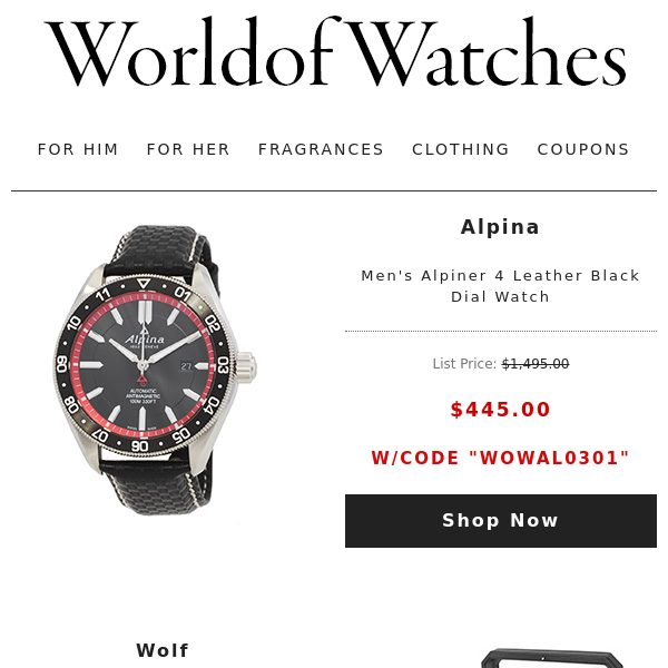 💃HAPPY HOUR DEALS: Huge Pricedrops on Luxury Watches + More