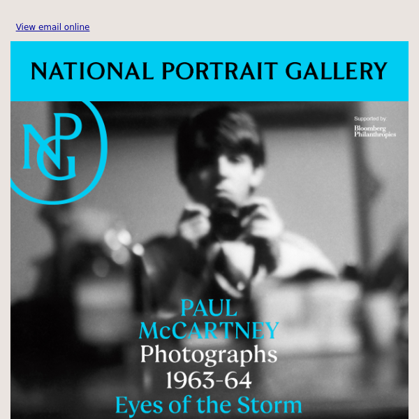 Book Now 📷 Paul McCartney Photographs 1963–64 Eyes of the Storm - National  Portrait Gallery