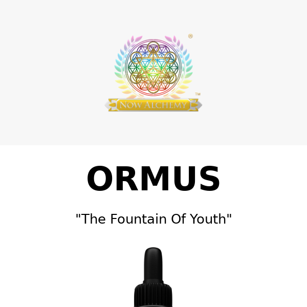 Why They Call ORMUS The Elixir Of Youth.