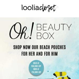 20% OFF on Oh! Beauty Box each pouches!! 🤩Pouches with all the goodies that you will love and some summer essentials you need!!🏖️🌞