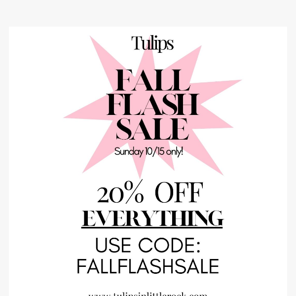 THE FINAL HOUR OF FLASH SALE