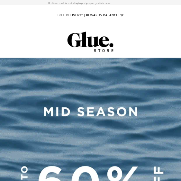 Glue Store, Up To 60% Off*