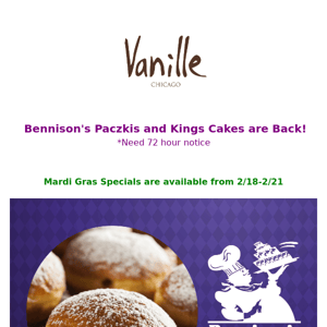 Paczki and King Cakes are back!