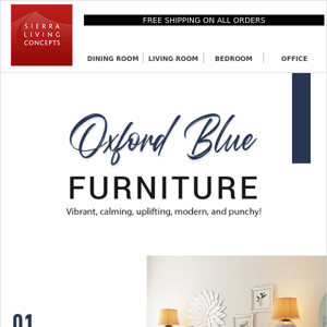 Rich and Refined Oxford-Blue Furniture »