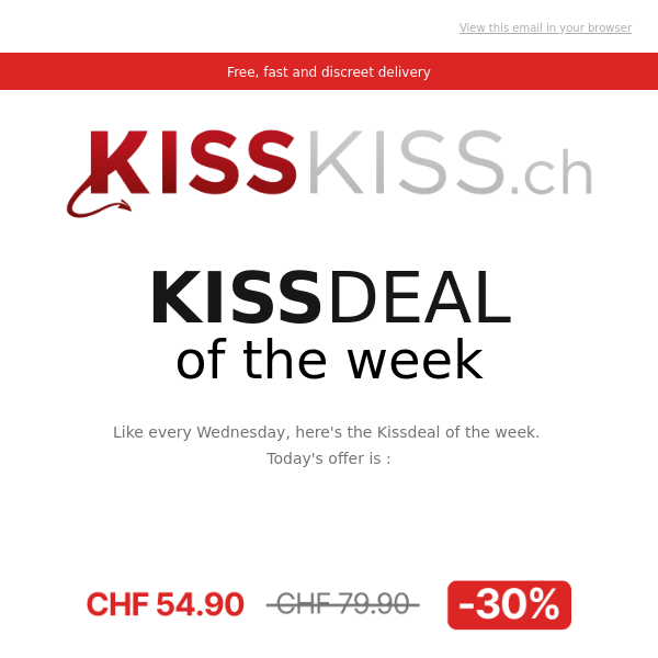 KISSDEAL : -30% off KissGasm from KissKiss 🌹🔥