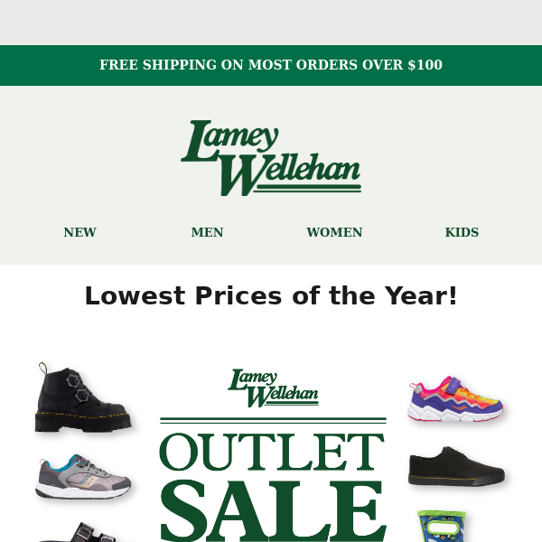 Lowest Prices Of The Year During Our Outlet Sale