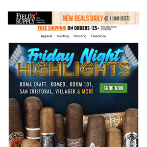 ⚡ Friday Night Highlights: Roma Craft, Romeo, Room 101, San Cristobal, Villiger & more