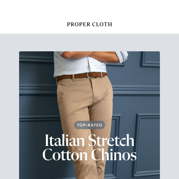 The Timeless Chino, Elevated