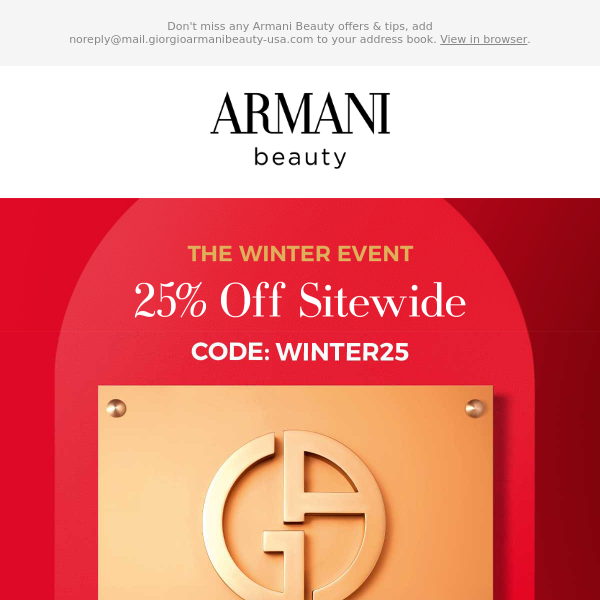 Armani Beauty Latest Emails Sales Deals