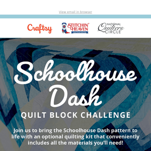 Schoolhouse Dash Quilt Block Challenge