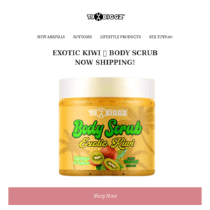 Biggz Body Scrub now shipping! 🔥