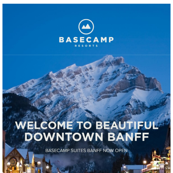 Welcome to beautiful downtown Banff!
