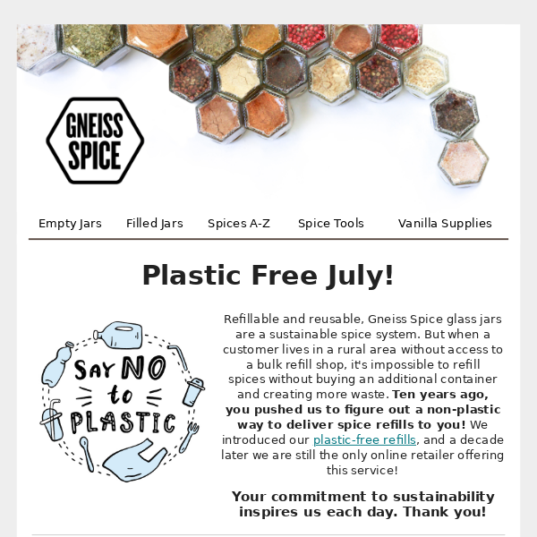 It's Plastic Free July!