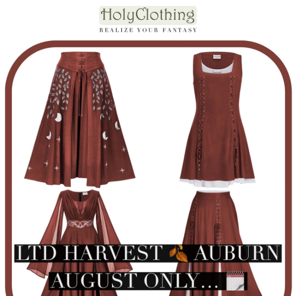 Limited Harvest 🍂 Auburn 💥Aug Drop💥 Holy Clothing